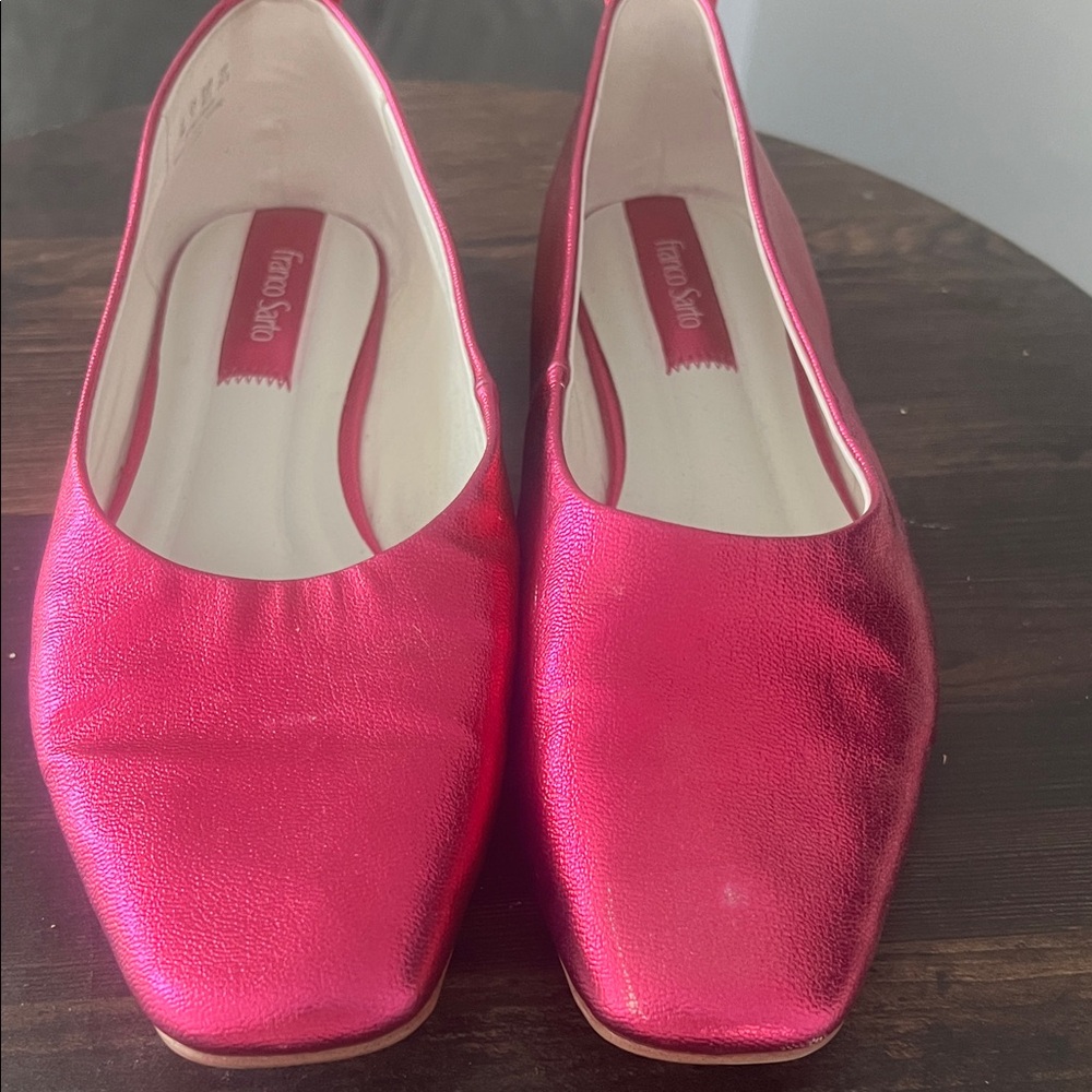 Franco Sarto Shimmering Pink Flats